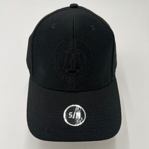 MLS Atlanta United FC Black Superflex Baseball Hat S/M New With Tags Tonal Logo
